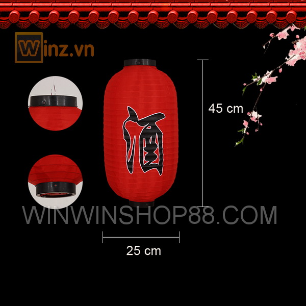 Lồng đèn Nhật Bản loại trung V.1 chữ rượu