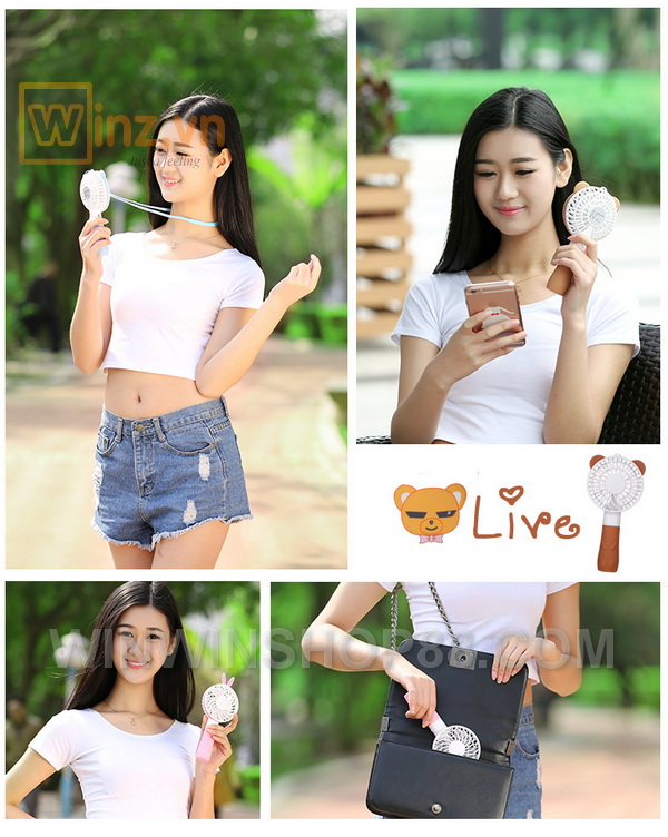 quạt cầm tay mini hàn quốc