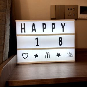 Bảng Đèn LED A5 Lightbox Kèm Chữ Cái DIY – Bảng Menu Trang Trí Decor Chụp Ảnh, Ghi Thông Điệp Cute 4 Quận 1