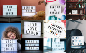 Bảng Đèn LED A5 Lightbox Kèm Chữ Cái DIY – Bảng Menu Trang Trí Decor Chụp Ảnh, Ghi Thông Điệp Cute 6 Quận 7