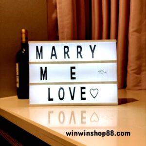 Bảng Đèn LED A5 Lightbox Kèm Chữ Cái DIY – Bảng Menu Trang Trí Decor Chụp Ảnh, Ghi Thông Điệp Cute 8 Quận 3